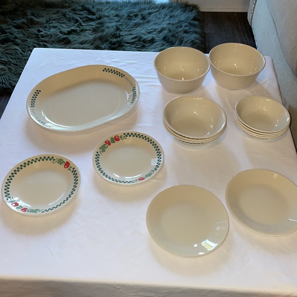 Vintage Corelle Farm Fresh dinnerware 10 PIECE SET - Picture 4 of 10